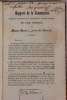Rapport de la Commission chargée d’étudier les propriétés thérapeutiques de l’eau minérale de Basse-Kontz, près de Sierck. Slnd. 22 pp.  [Relié à la ...
