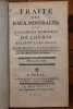 Trait&eacute; des eaux min&eacute;rales, avec plusieurs m&eacute;moires de chimie relatifs &agrave; cet objet. . MONNET (Antoine-Grimoald)