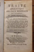 Traité analytique des eaux minérales en général, de leur propriétés  et de leur usage dans les maladies par Raulin (Joseph) - Image 2