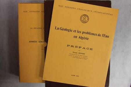 La Géologie et les problèmes de l'eau en Algérie.