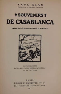 Souvenirs de Casablanca.. Azan (Paul)
