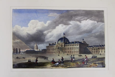 14 vues de Paris lithographiées vers 1850-1860 et remarquablement coloriées, 8 vues et paysages divers mis en couleurs, 6 lithographies coloriées ...