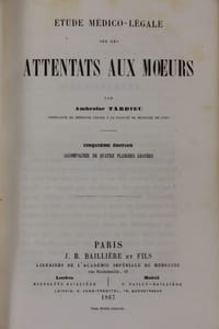Etude médico-légale sur les attentats aux moeurs
