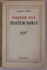 Esquisse d’un traité du roman.. Bopp (Léon)
