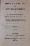 Voyage en Ecosse et aux îles Hébrides. par NECKER DE SAUSSURE (Louis-Albert) - Image 2
