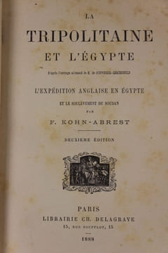 La Tripolitaine et l'Egypte. KOHN-ABREST F.