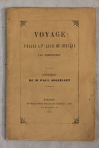 Voyage d’Alger à Saint-Louis du Sénégal (Conférence)