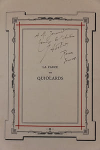 La Farce des Quiolards, tirée d’un proverbe normand. Avec introduction et dix eaux-fortes par Jules Adeline.