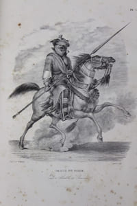 Voyages et découvertes dans le Nord et dans les parties centrales de l’Afrique, au travers du grand désert, jusqu’au 10° dégré de latitude nord, et depuis Kouba dans le Bornou, jusqu’à Sackato, capitale de l’Empire des Felatah, exécutées pendant les années 1822, 1823 et 1824. Suivis d'un appendix contenant un essai sur la langue du Bornou, les vocabulaires des langues de Timbouktou, du Mandara et du Begharmi ; des traductions de manuscrits arabes sur la géographie de l'intérieur de l'Afrique, des documens sur la minéralogie, la botanique, et les différentes branches d'histoire naturelle de cette contrée. Traduit de l ' anglais par Mm. Eyriès et De Larenaudière.