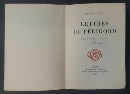 Lettres du Périgord. Bois en couleurs par Jacques Beltrand.