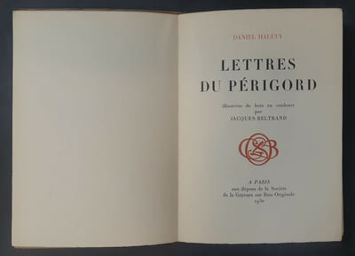 Lettres du Périgord. Bois en couleurs par Jacques Beltrand.
