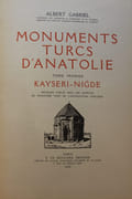 Monuments Turcs d'Anatolie. Tome premier. Kayseri - Nigde. par GABRIEL Albert - Image 2