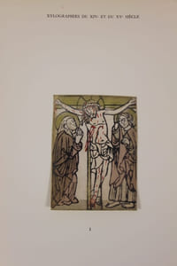 Les Xylographies du XIVe et du XVe siècle au Cabinet des Estampes de la Bibliothèque nationale.