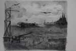Lithographies Aériennes. Dix lithographies de Louise Pascalis. Préface de Paul Léon. PASCALIS Louise