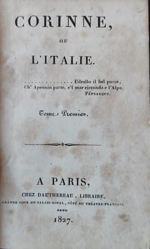 Corinne ou l’Italie [5 volumes]. STAËL, Madame de