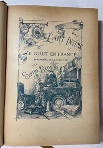 L’Art intime et le goût en France Grammaire de la Curiosité
