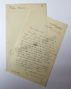 Lettre autographe signée