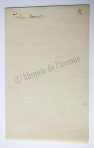 Lettre autographe signée