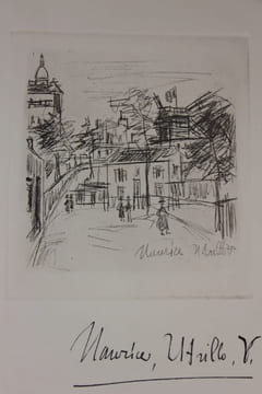 Amitiés de Montmartre. Poèmes inédits. illustrations originales à l’eau-forte de Maurice Utrillo, Lucie Valore, Pablo Picasso et Bernard Lamotte avec ...