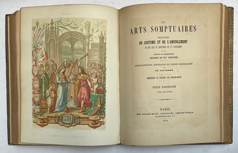 Les Arts somptuaires - Histoire du Costume et de l’Ameublement et des Arts et Industries qui s’y rattachent.. LOUANDRE (Introduction et texte ...