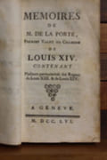Mémoires de M. de La Porte, Premier Valet de Chambre de Louis XIV par LA PORTE (M.) - Image 2