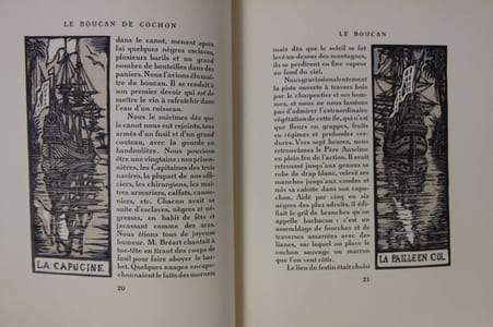 Le boucan de cochon. Avec des bois gravés par Gustave ALAUX, Peintre de la Marine.. Illustrations de Albert T’Serstevens