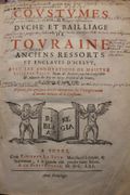 Coustumes du Duché et Bailliage de Touraine anciens ressorts et enclaves d'iceluy. par PALLU (étienne) - Image 2