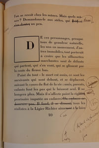 Corps glorieux ou vertu de la perfection. Ornements gravés sur bois par Carlègle [reliées à la suite : épreuves corrigées et correspondance manuscrite]