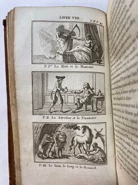 Fables de La Fontaine. Avec un nouveau Commentaire par Coste, ornée de 216 figures en taille-douce, dédiées à la jeunesse. Seconde édition. Coste ...