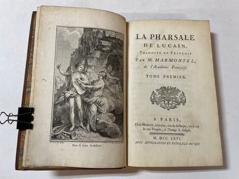 La Pharsale de Lucain. Traduite en François par M. Marmontel de l’Académie Françoise. LUCAIN