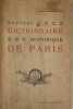 Nouveau dictionnaire historique de Paris. PESSARD Gustave