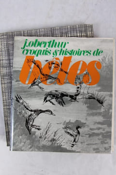 Croquis et histoire de bêtes. Pages d’album, dessins et souvenirs inédits. OBERTHUR Joseph