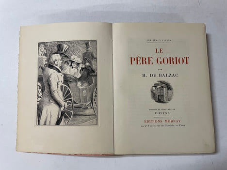 Le Père Goriot. Dessins et gravures de Cosyns. BALZAC HONORÉ DE