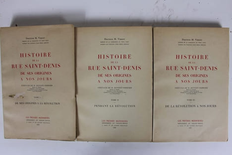 Histoire de la rue Saint-Denis de ses origines à nos jours. VIMONT Docteur M.
