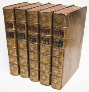 Dictionnaire historique et critique par MR Pierre Bayle. Cinquième édition, revue, corrigée et augmentée de remarques critiques, avec la vie de l'auteur, par MR des Maizeaux.
