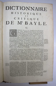 Dictionnaire historique et critique par MR Pierre Bayle. Cinquième édition, revue, corrigée et augmentée de remarques critiques, avec la vie de l'auteur, par MR des Maizeaux.