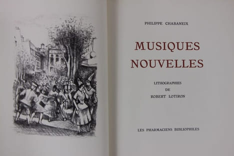 Musiques nouvelles. Lithographies de Robert Lotiron. CHABANEIX Philippe