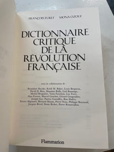 Dictionnaire critique de la Révolution française