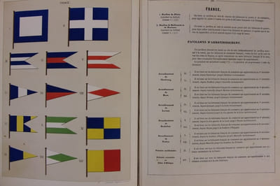 Album des pavillons, guidons, flammes de toutes les puissances maritimes publié sous le ministère de S. E. l’Amiral Hamelin, Secrétaire d’état du Département de la Marine