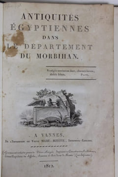 Antiquités égyptiennes dans le département du Morbihan. Maudet de Penhouët (Armand-Louis-Bon)