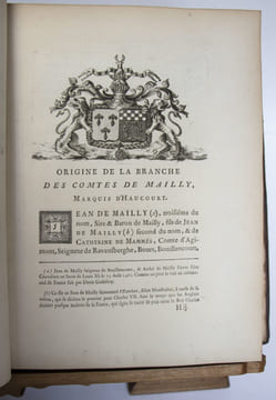 Extrait de la généalogie de la maison de Mailly, suivi de l'Histoire de la branche des comtes de Mailly, marquis d'Haucourt, et de celle des marquis ...