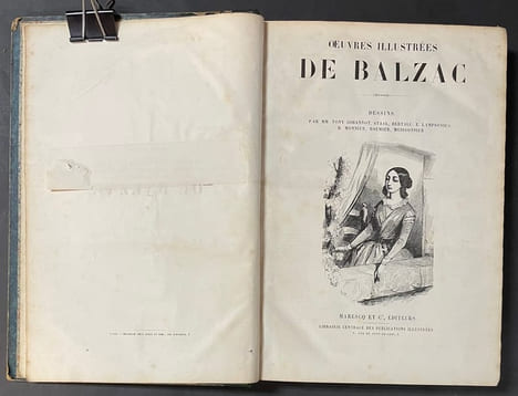 Oeuvres illustrées de Balzac [5 sur 10 volumes]. illustrées par Beaucé, Staal, Meissonier, Bertall, Tony Johannot, Célestin Nanteuil, E. Lampsonius, ...