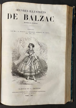 Oeuvres illustrées de Balzac [5 sur 10 volumes]. illustrées par Beaucé, Staal, Meissonier, Bertall, Tony Johannot, Célestin Nanteuil, E. Lampsonius, ...