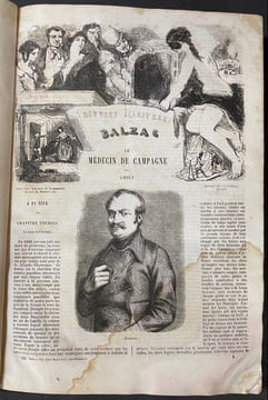 Oeuvres illustrées de Balzac [5 sur 10 volumes]. illustrées par Beaucé, Staal, Meissonier, Bertall, Tony Johannot, Célestin Nanteuil, E. Lampsonius, ...