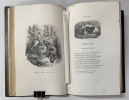 Fables de La Fontaine [2 volumes]. illustrée par J. David,, accompagnée d’une notice et de notes, par le Baron Walckenaer - Illustrations de Jules ...