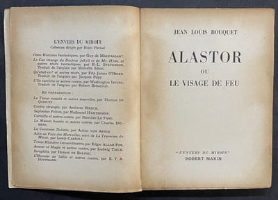 Alastor ou le visage de feu. Illustrations de  TOYEN