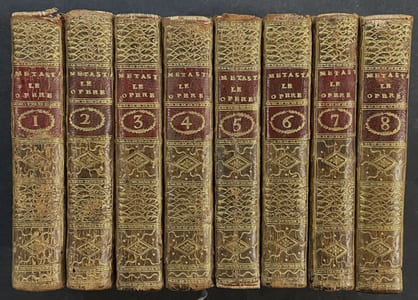 Poesie del signor abbate Pietro Metastasio [8 volumes]