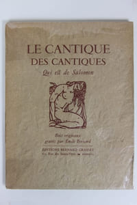 Le Cantique des Cantiques qui est sur Salomon. Bois originaux gravés par Emile Bernard
