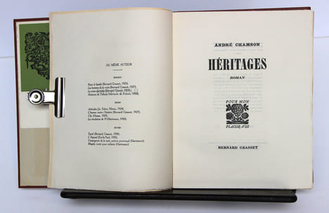 Héritages. CHAMSON André
