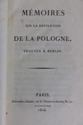 Mémoires sur la Révolution de Pologne, trouvés à Berlin par [Pologne - PISTOR général G. K. de - LESUR Charles Louis] - Image 2